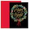 JAM Paper Merry &#x26; Bright Wreath Christmas Cards &#x26; Envelopes Set